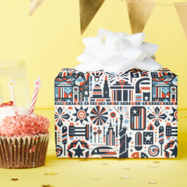 4:e juli Generative Mönster Presentpapper