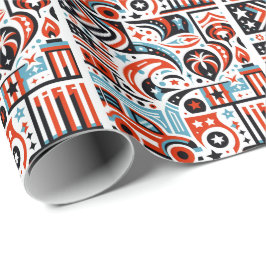 4:e juli Generative Mönster Presentpapper