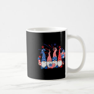 4:e juli Gnomes Patriotic American Flagga Cute Gn Kaffemugg