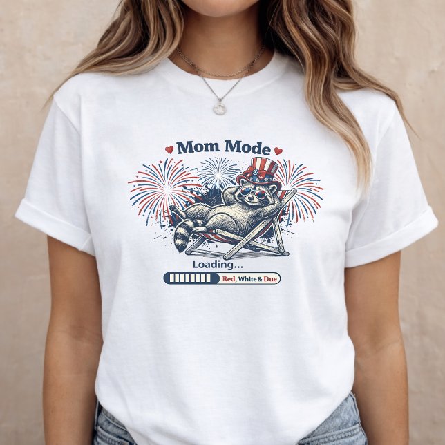 4:e juli graviditetsannonsering mamma t shirt (Skapare uppladdad)