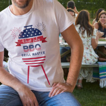 4:e juli Grill Master Bq barbecue Red and blue
