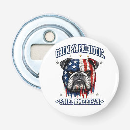 4:e Juli Grumpy Patriotisk Bulldog Flasköppnare