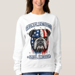 4:e juli Grumpy Patriotisk Bulldog Tröjor