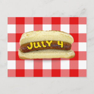 4:e Juli Hot Dog på Buffalo-ruta Vykort