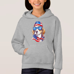 4:e Juli Hund Sublimering-66361 Hoodie T Shirt