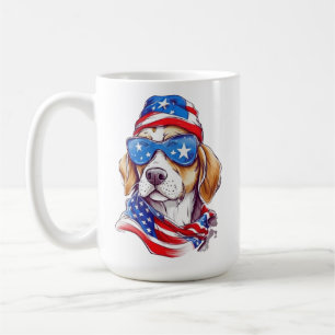 4:e juli hund sublimering-66361 kaffemugg