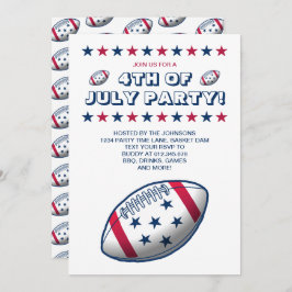 4:e juli i fotboll i Party Inbjudningar