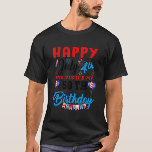 4:e juli i lycklig och Ja Itu2019s Min 58:e födels T Shirt
