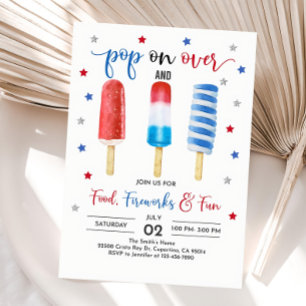 4:e juli-inbjudan till Independence day party Invi Inbjudningar