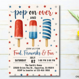 4:e juli-inbjudan till Independence day party Invi Inbjudningar