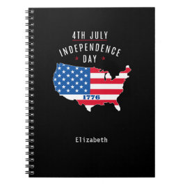 4:e juli-Independence day-design Anteckningsbok