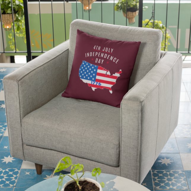 4:e juli-Independence day-design Kudde (Skapare uppladdad)