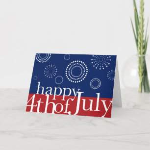 4:e juli-Independence day-Fireworks-kortet Kort