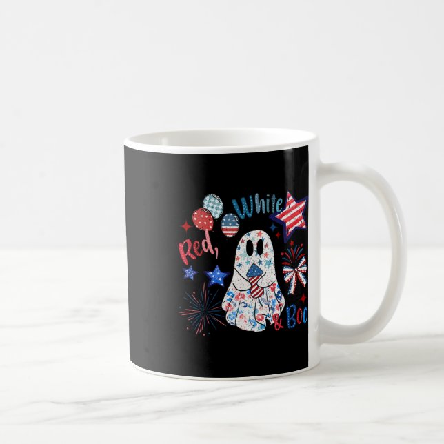 4:e juli Independence day: Lilla Patriotic Spook Kaffemugg (Höger)