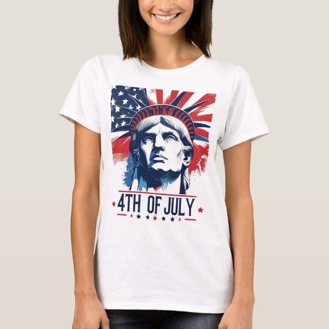 4:e juli Independence day Spirit T Shirt (Framsida)