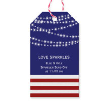 4:e juli Kärlek-miniatyrdiagram med Twinkle Ljus