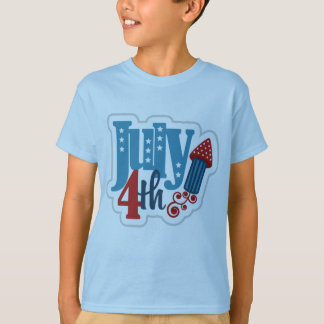 4:e juli: Kids Light Blue T shirt