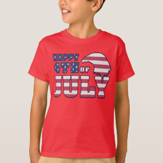 4:e juli: Kids Red T-skjortan T Shirt