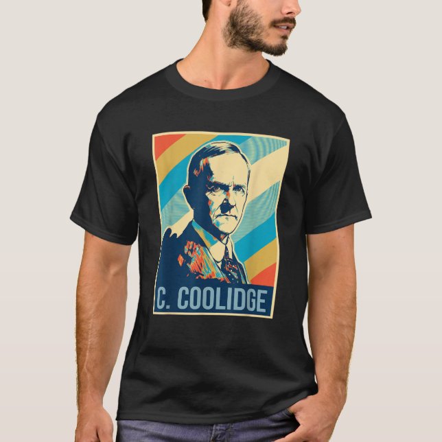 4:e juli: Koliver: president Retro Patrio T Shirt (Framsida)