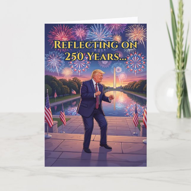 4:e juli-kort | Roligt Trump-kort Kort (Framsida)