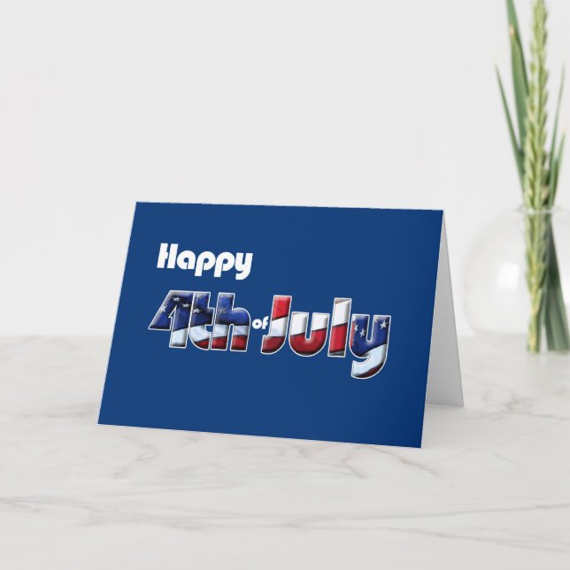 4:e juli-kortet Patriotic humor Kort (Framsida)