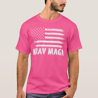 4:e juli-kravet Maga Fighter Gift Patriotic Krav T Shirt