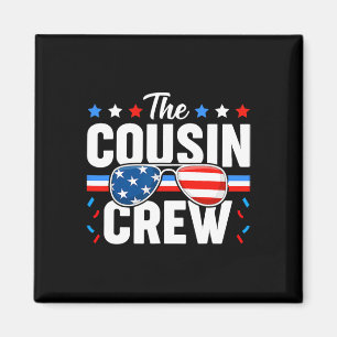 4:e juli Kumsin Crew Patriotic American Family Magnet
