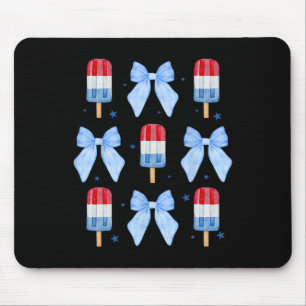 4:e juli Kute Popsicle Bows Patriotic Women Kid Musmatta
