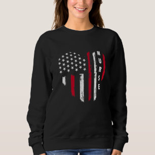 4:e juli Kvinna patriotiskt sjuksköterska konstnär T Shirt