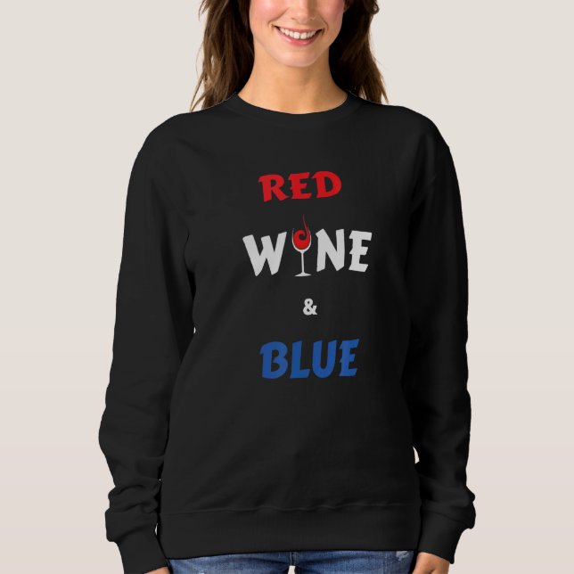 4:e juli Kvinnor i Patriotic Graphic Vin T Shirt (Framsida)