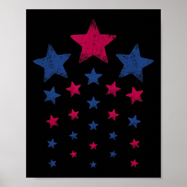 4:e juli: Kvinnor Manar Kids Cute Usa Patriot Poster (Framsidan)