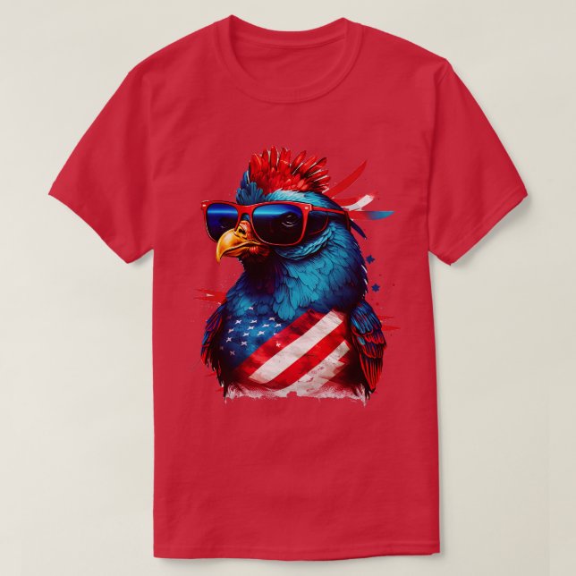 4:e juli-kyckling 3 t shirt (Design framsida)