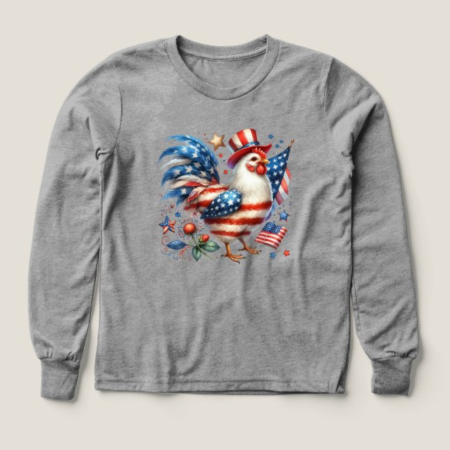 4:e juli-kyckling-61531 t shirt (Design framsida)