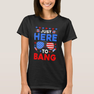 4:e Juli Kyckling Öl Bara Här För Att Knalla USA F T Shirt