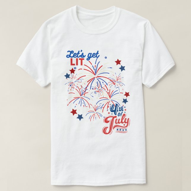 4:e juli-LIT T Shirt (Design framsida)