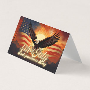 4:e juli - Majestic Eagle & Fireworks Tribute 🦅 Kort