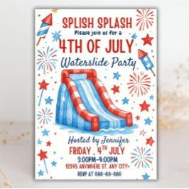 4:e juli: Mall för inbjudan till Waterglid Party-g