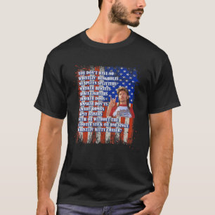 4:e juli månads Merica-flotta med Vintage Namn Äls T Shirt