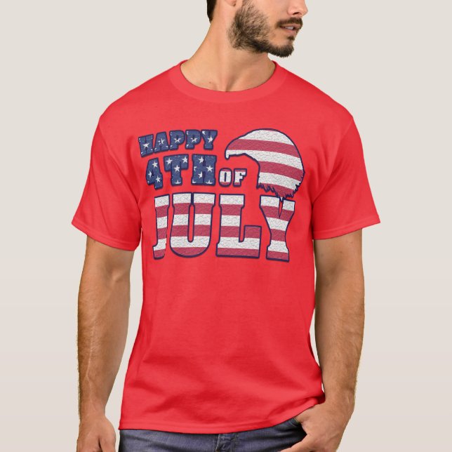 4:e juli Manar Red T-skjortan T Shirt (Framsida)