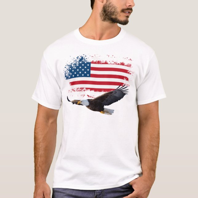 4:e juli Manar White-shirt. T Shirt (Framsida)