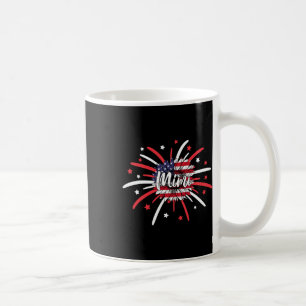 4:e juli måndag Mimi Solros American Flagga Firewo Kaffemugg