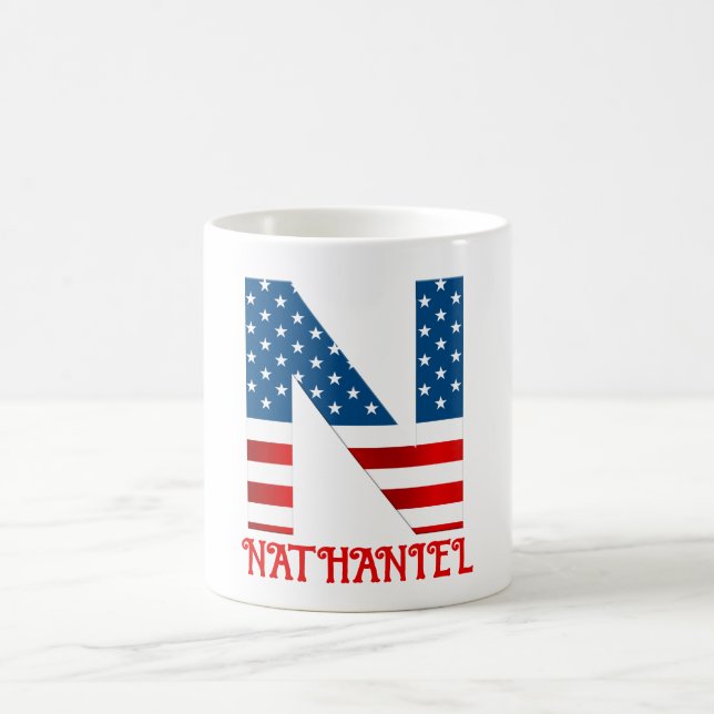 4:e juli måndag Personlig kaffe Mugg (Center)