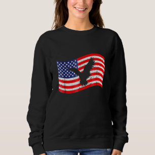 4:e juli med amerikanska Flagga Eagle Manar Women T Shirt