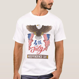 4:e juli med Eagle T Shirt