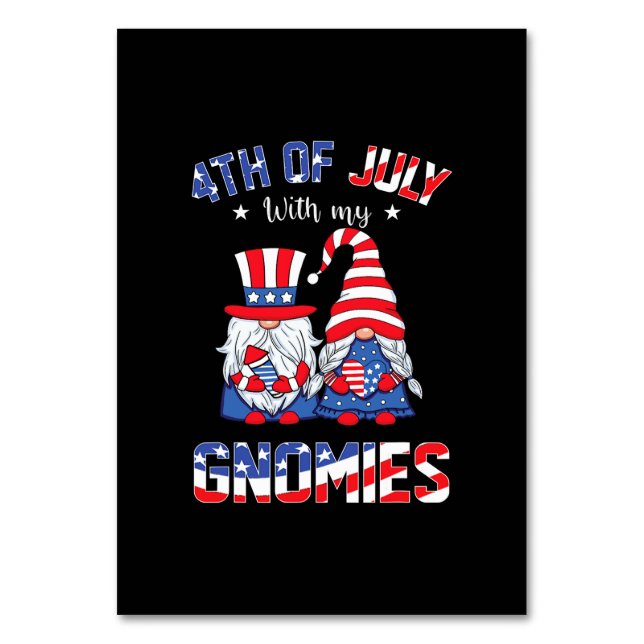 4:e juli med min Gnomies Patriotic Gnome Bordsnummer (Framsidan)