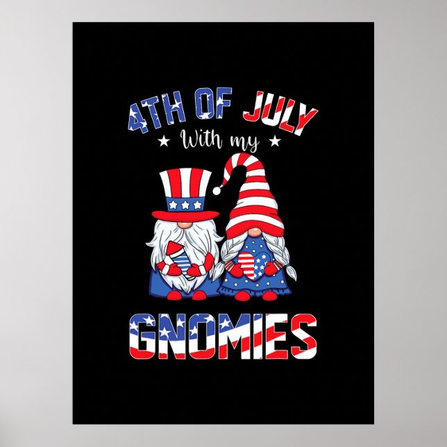 4:e juli med min Gnomies Patriotic Gnome Poster (Framsidan)