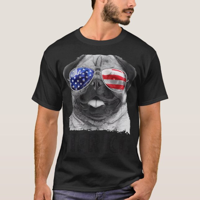 4:e juli: Merica Manar Women USA Amerika T Shirt (Framsida)