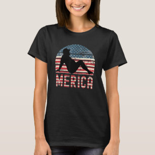 4:e juli: Merica Tjock Party Drinking Vuxen Joke 1 T Shirt
