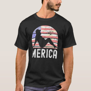 4:e juli: Merica Tjock Party Drinking Vuxen Joke 3 T Shirt