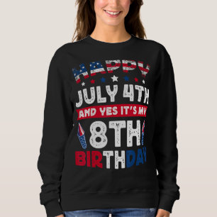 4:e juli Min åttonde födelsedag - stressad Vintage T Shirt